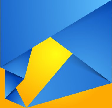 soyut origami vektör arka plan