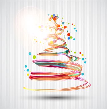 Noel ağacı. Vektör