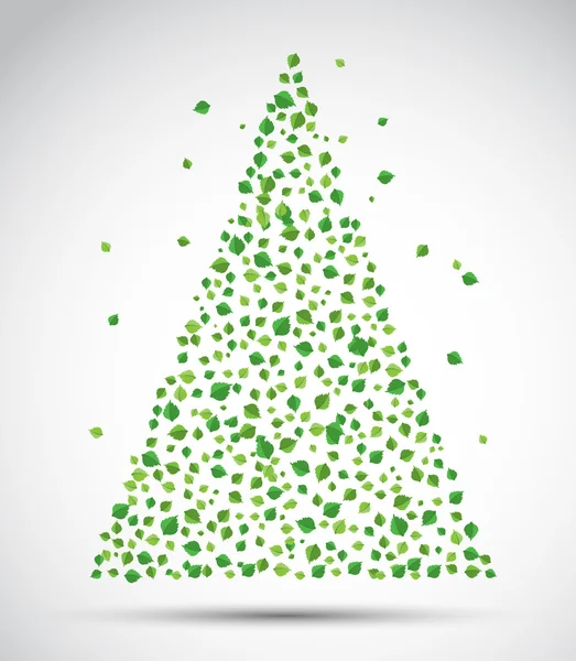 Árbol de Navidad. Vector — Vector de stock