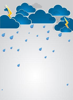 kötü hava boş yuvarlak. gökyüzü bulutlar ve Lightning'ler