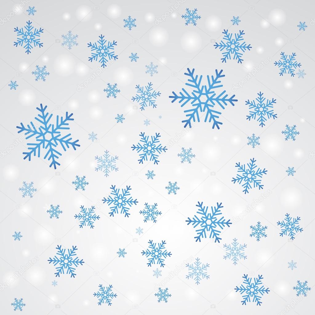 Snow fall. Winter background.