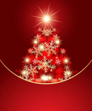 Noel ağacı. Vektör