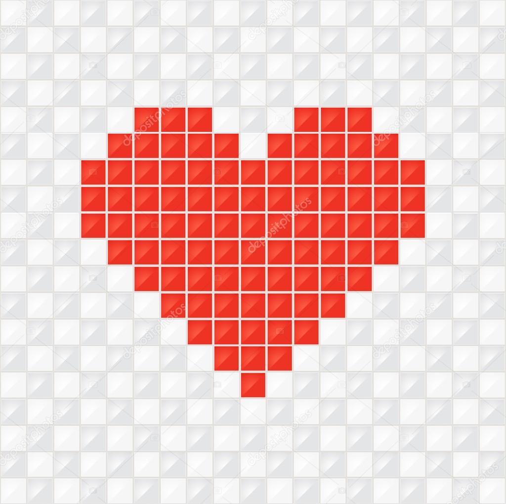 Coeur De Pixel Images Vectorielles Coeur De Pixel Vecteurs Libres De Droits Depositphotos