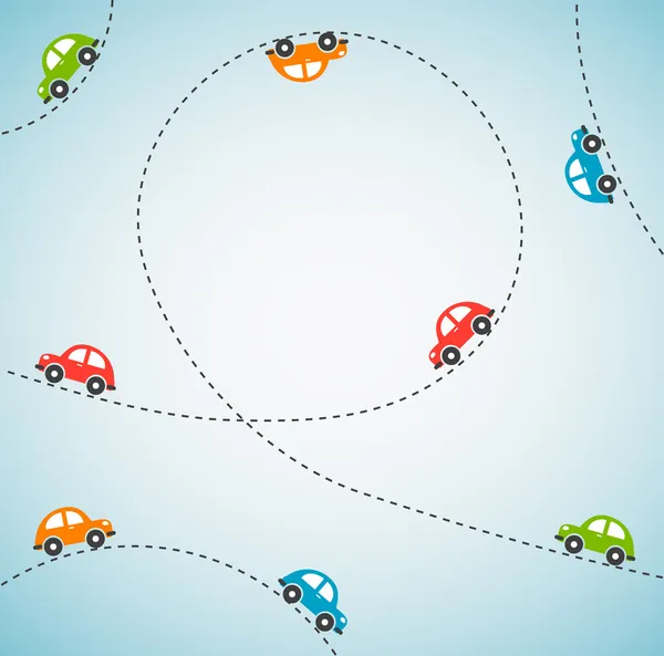 arka plan rengi araba ile. vektör