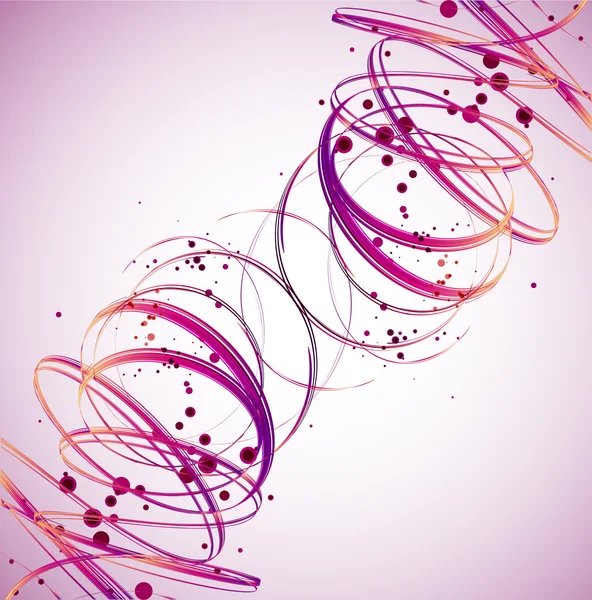 Abstrakt rosa våg bakgrund. vektor — Stock vektor