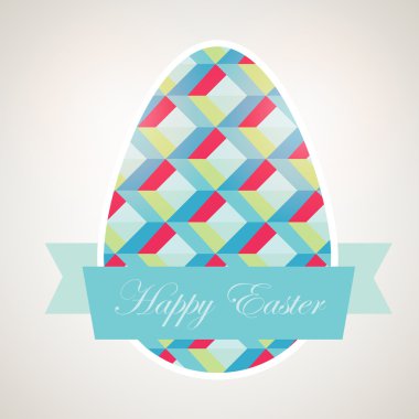 Retro Paskalya arka plan. vektör