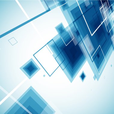 Mavi teknoloji Infographic. vektör