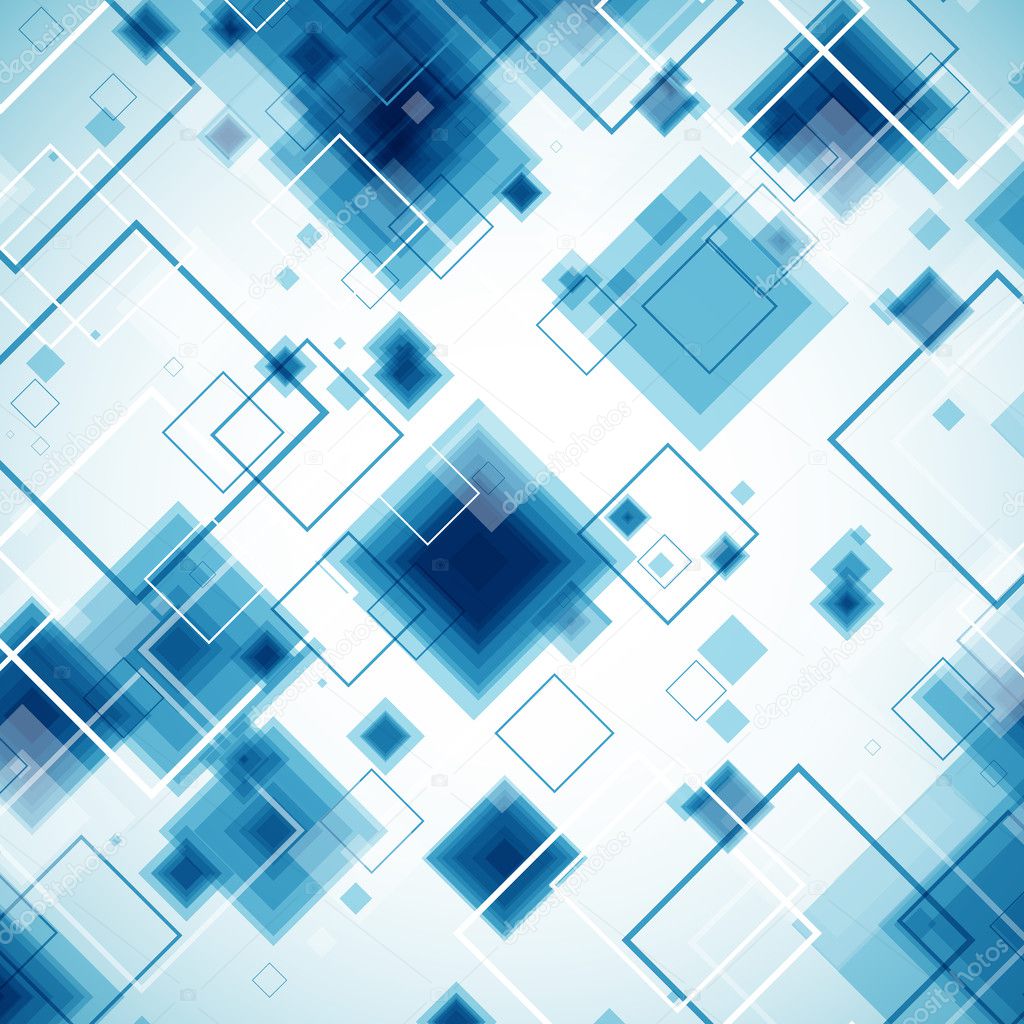 Blue technology background. Vector