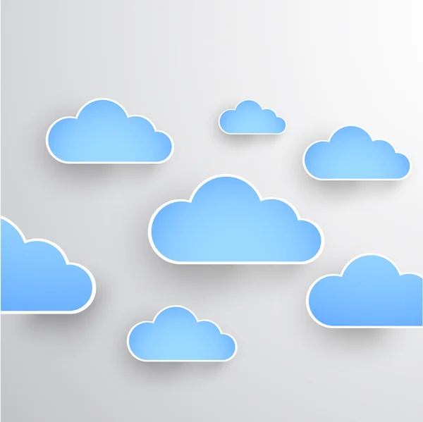 Cloud theme vector background. Eps 10 — Stock Vector
