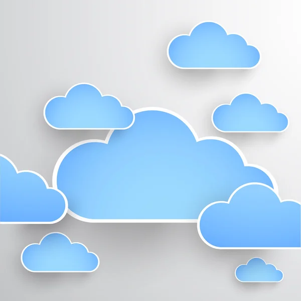 Cloud theme vector background. Eps 10 — Stock Vector