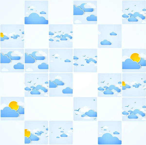 Good and bad weather background. Stock Vector by ©KrulUA 13507035