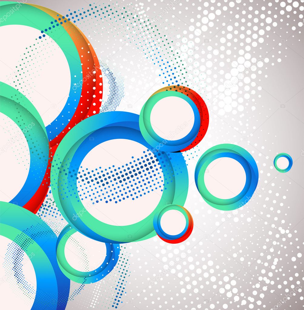 Abstract circle background. Vector