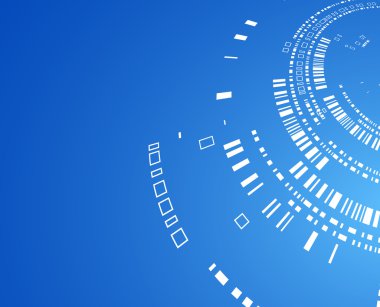 teknolojik arka plan sizin iş için mavi renk