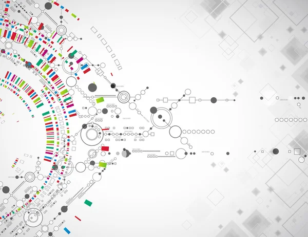 Çeşitli teknolojik elementlere sahip soyut teknolojik arkaplan