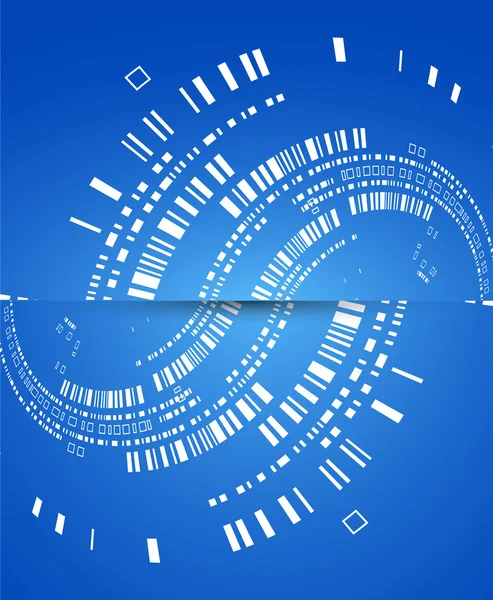 Абстрактный технологический фон синего цвета для Вашего бизнеса — стоковый вектор