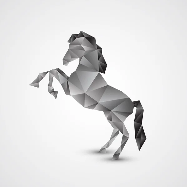 Pferd isoliert auf weißem Hintergrund — Stockvektor