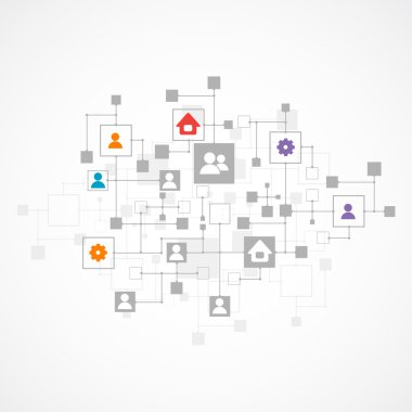 sosyal medya vektör arka plan