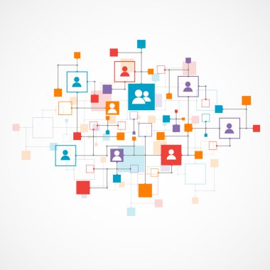 sosyal medya vektör arka plan