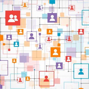 sosyal medya vektör arka plan