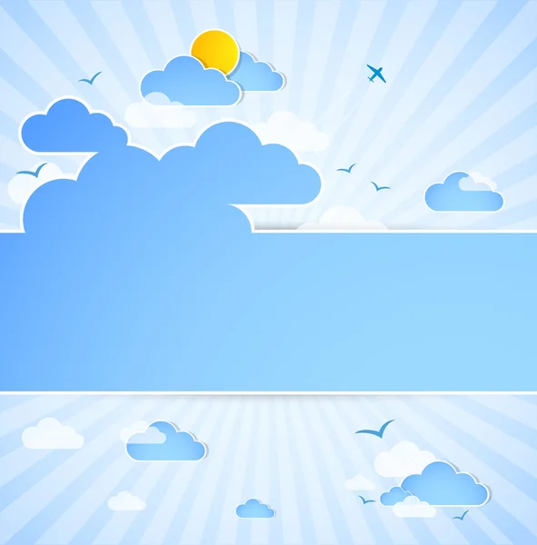 Good weather background. — Stock Vector