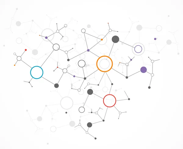 Hintergrund der Netzwerktechnologie — Stockvektor