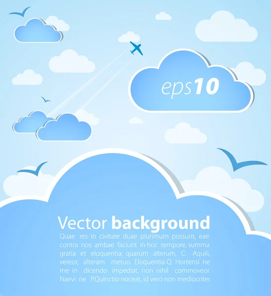 Good weather background. — Stock Vector
