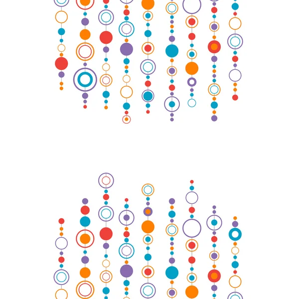 Abstrakter Hintergrund mit Farbkreis und Punkten — Stockvektor