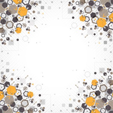 Altıgen şekiller ile arka plan