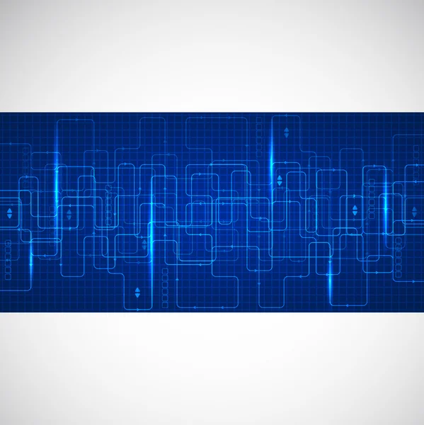 Blue technology background — Stock Vector