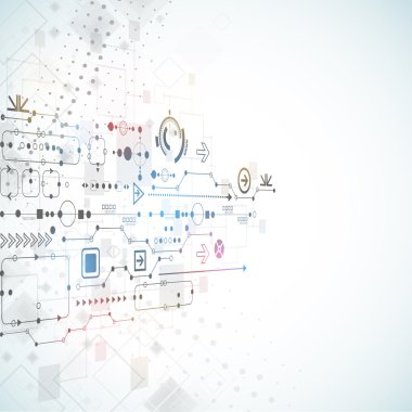 Soyut teknolojik arkaplan