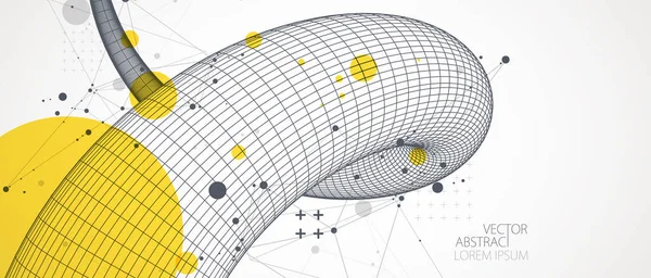 Современная Наука Техническое Искусство Векторный Щупальце — стоковый вектор