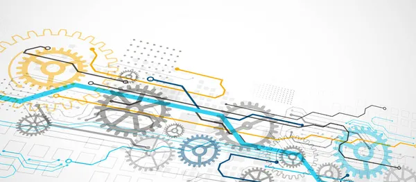 Abstracte Kleur Vector Achtergrond Een Technologisch Thema Gemaakt Met Behulp — Stockvector