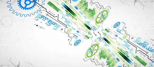 Sfondo Astratto Vettore Colore Tema Tecnologico Viene Creato Utilizzando Molti — Vettoriale Stock