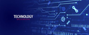 Vektör çizimi, yüksek teknoloji dijital teknoloji ve mühendislik geçmişi