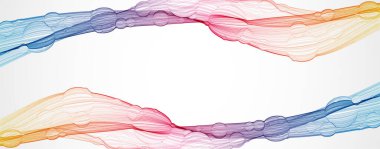 Abstract background. Vector. Illustration of a color wave.