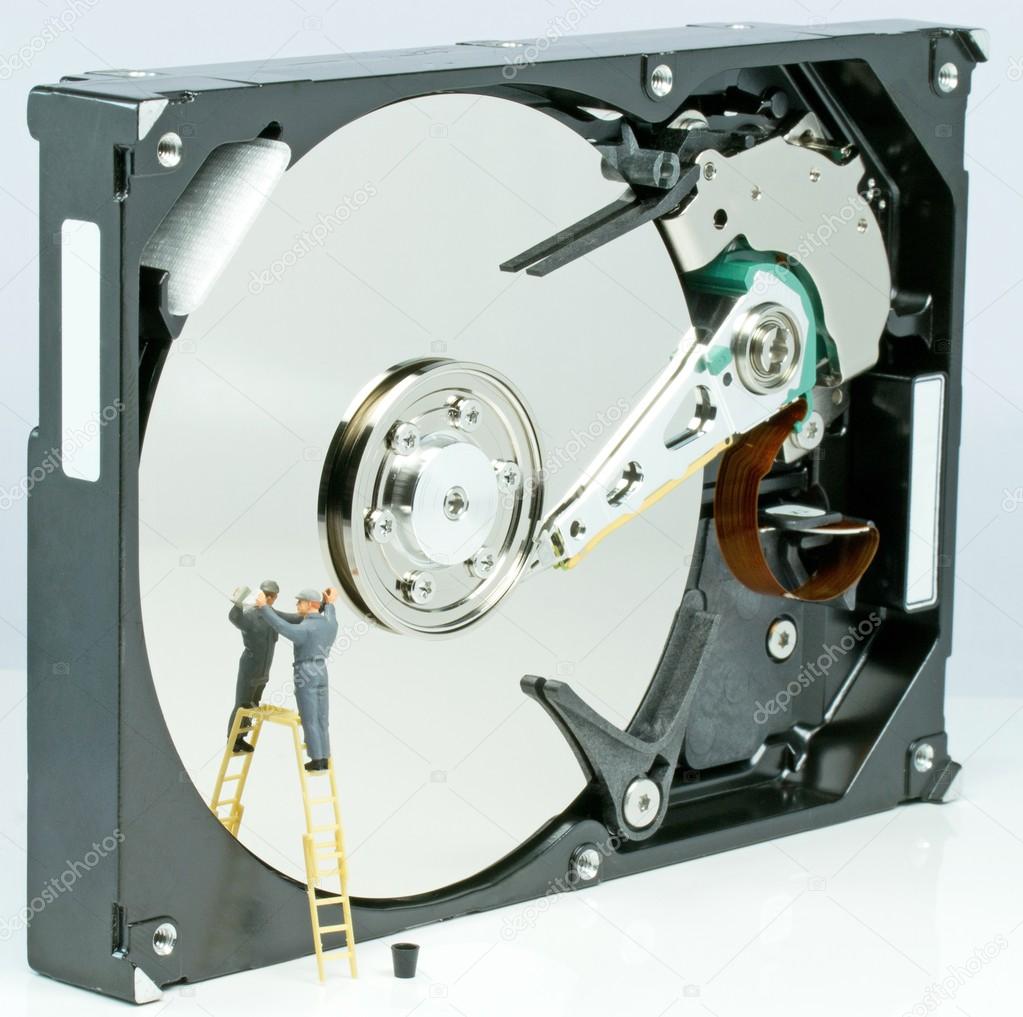 Cleaning up a hard drive Stock Photo by ©gcpics 13375219