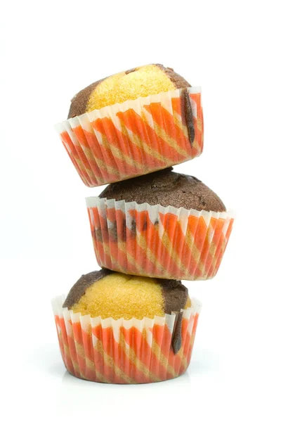 Schokolade Vanille Muffins — Stockfoto