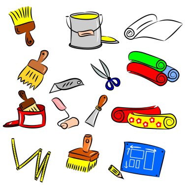 DIY araç karikatür çizimleri