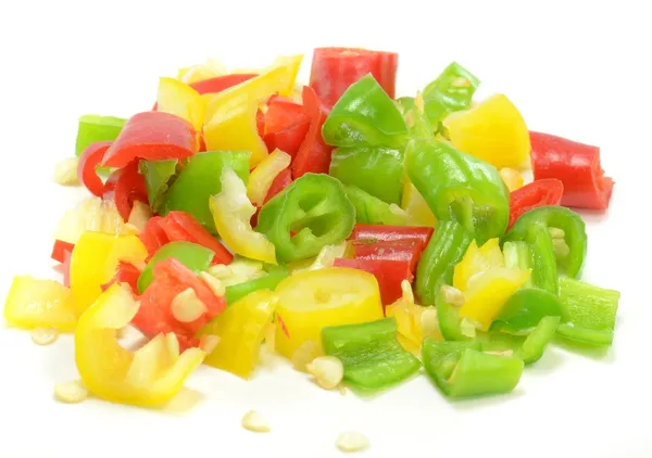 Nasekané chilli papričky — Stock fotografie