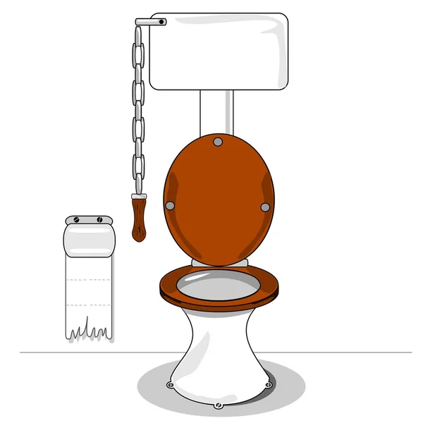 A cartoon toilet — Stock Vector