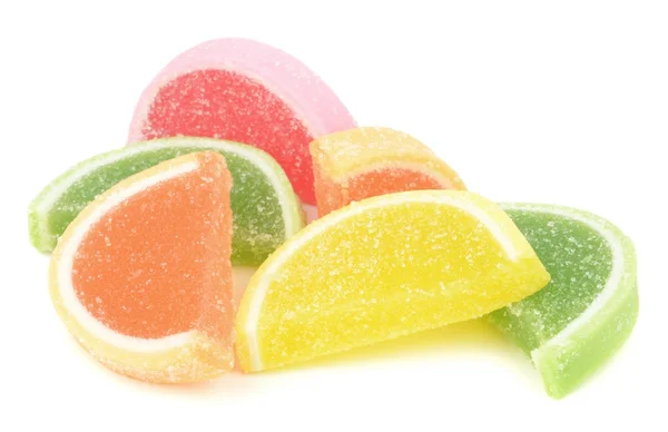 Cukier, galaretki owocowe w powlekane — Zdjęcie stockowe