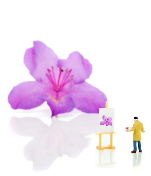 Pintura de flores — Foto de Stock