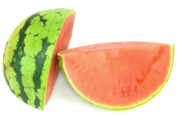 Two large slices of water melon — Stock Photo, Image