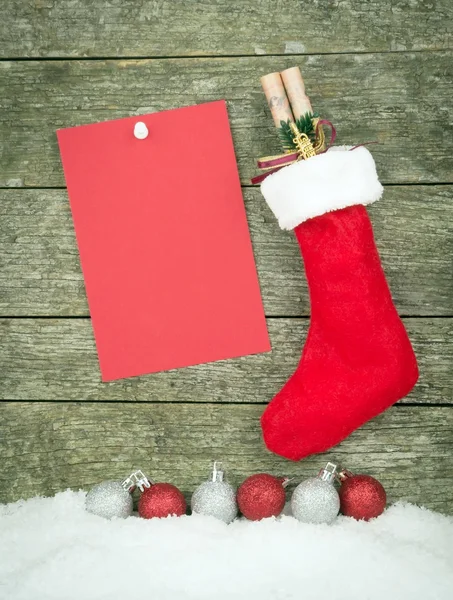 Uma meia de Natal — Fotografia de Stock