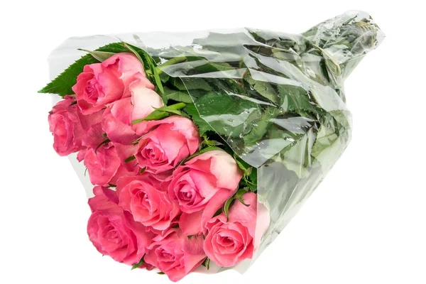 Ein Strauß rosa Rosen — Stockfoto