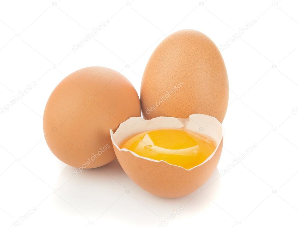 A separated egg yolk