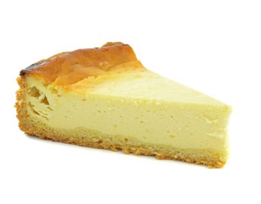 bir üçgen dilim sade peynirli kek