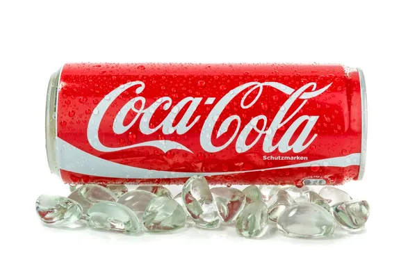 Coca Cola in a can — Stock Photo, Image