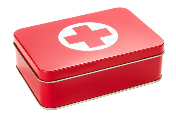 A metal first aid box — Stock Photo, Image