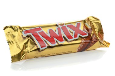 yakın bir yukarı bir twix çikolata bar